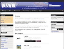 Tablet Screenshot of blue-water-berlin.de
